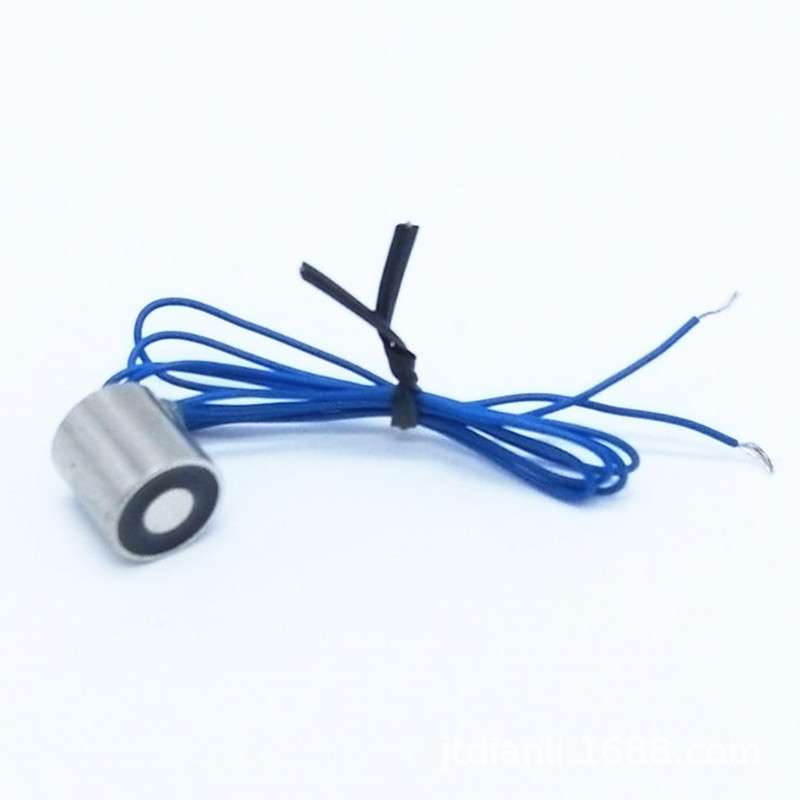 微型直流吸盘式电磁铁P12/12 直径12mm高度12mm 12V24V吸力1000克