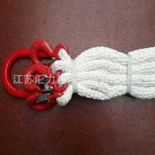 生产厂家直供 环形尼龙绳25mm编织尼龙绳2t3m两头扣尼龙吊绳