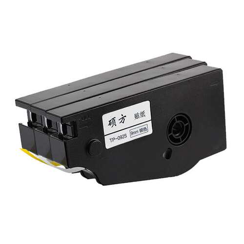 硕方线号机专用贴纸TP-L122Y黄色12mm适用TP70 TP80线号机不干胶