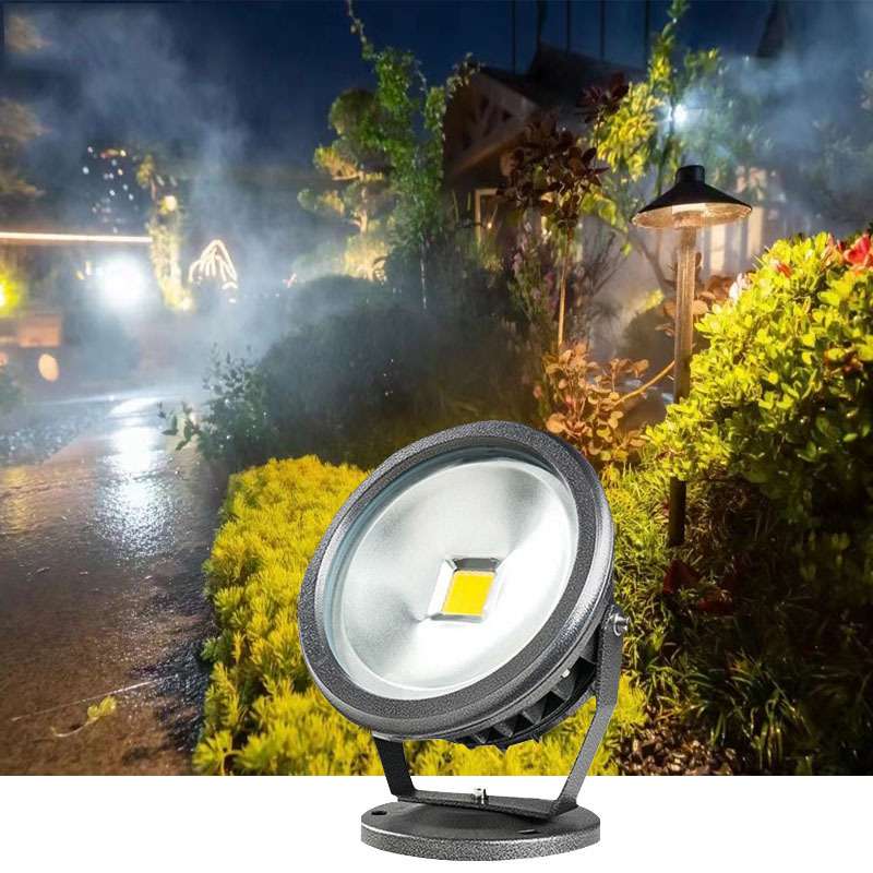 LED圆形投光灯集成20W30W50W户外防水广告公园照树灯投射灯工程灯