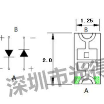 无极led0805红红 蓝蓝 绿绿 红蓝 红绿双色高亮双向无极性发光管