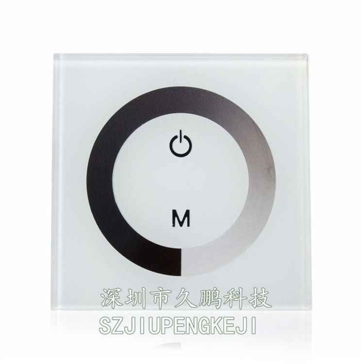LED单色触摸面板调光控制器TM06LED灯带触摸调光器12-24V8A