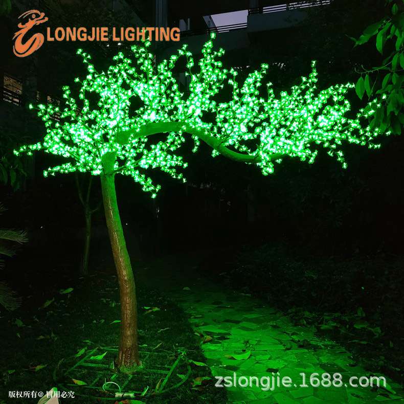 2592灯 高2.2米 LED变色迎宾树灯 迎宾花树变色景观灯