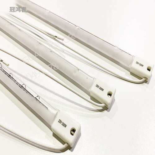 红外线单管半涂白3300W 398MM 220V  注塑机加热管 吹瓶机灯
