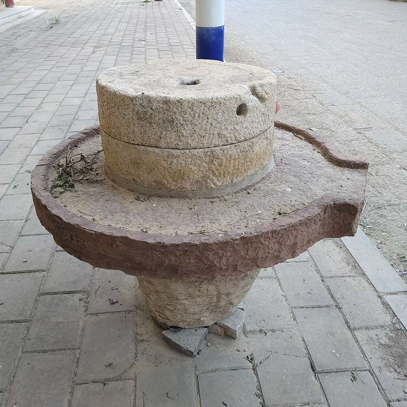 仿古雕刻工艺石雕石磨天然石头打磨体验手磨豆浆家用小石磨磨盘