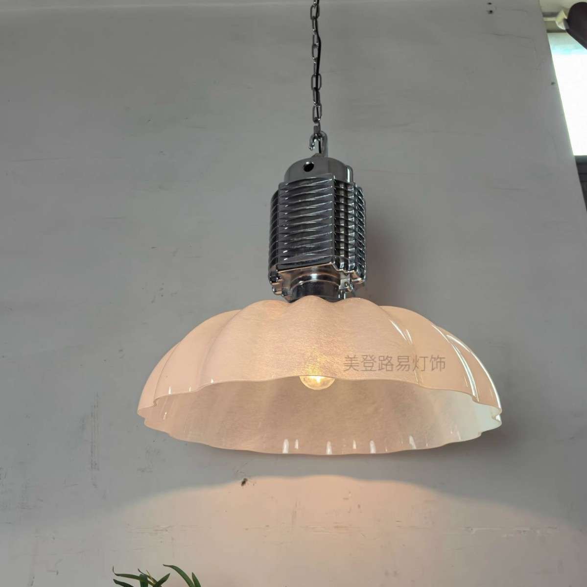 中古美式复古灯具工业风创意个性吧台酒吧咖啡厅露营餐厅玻璃吊灯