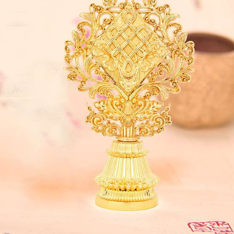 净心缘用品六寸金色八吉祥摆件吉祥八宝密宗新款
