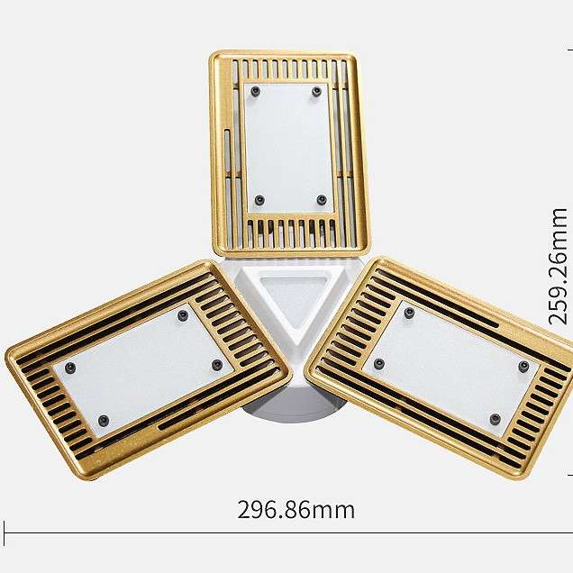 LED灯60W80w变形玉米灯配件套件E27E40感应三防灯外壳 折叠灯套件