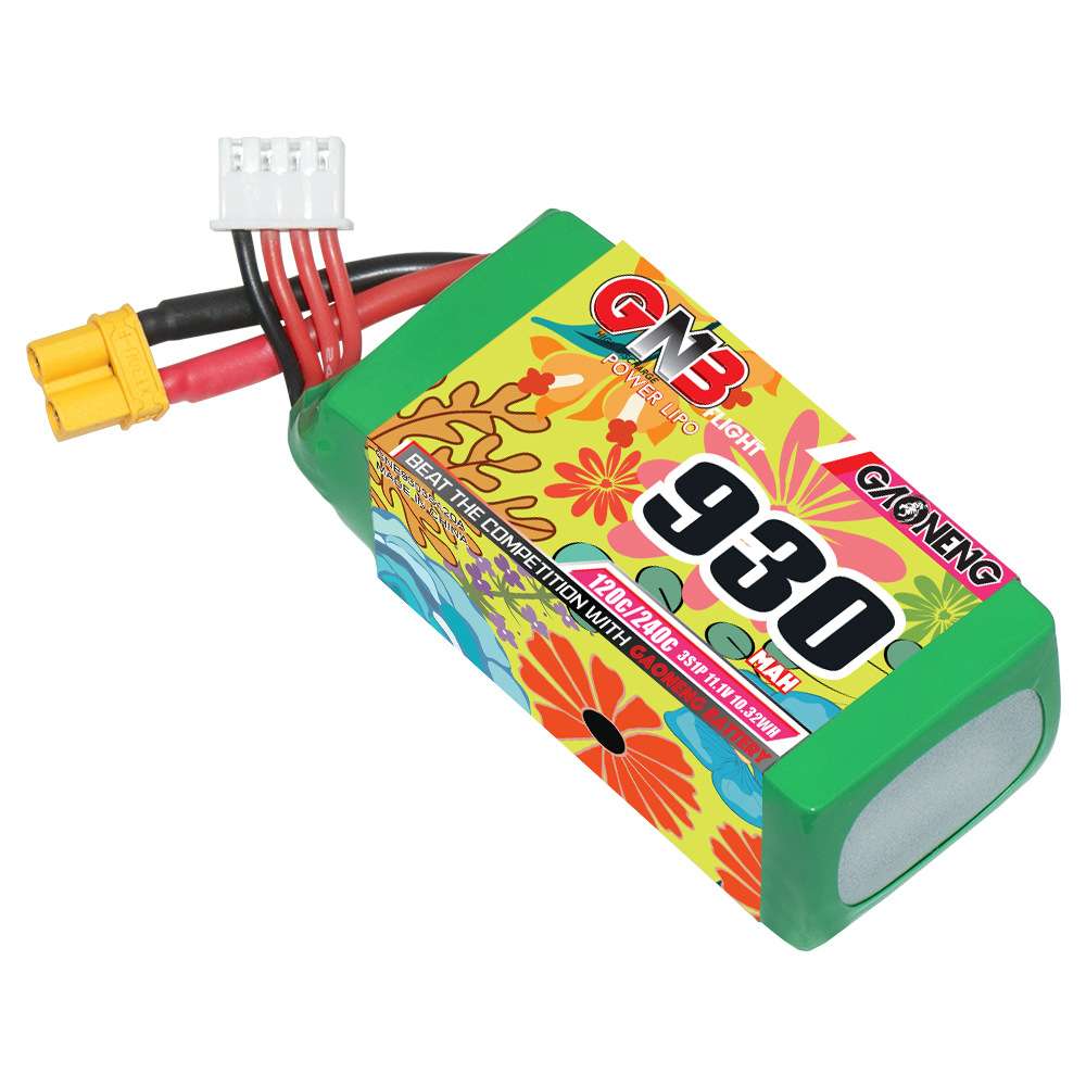 GNB高能930mAh 3S 11.1V 120C涵道穿越机航模FPV高倍率锂离子电池