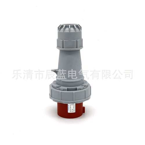 欧式快接电缆接头公头63A三相四芯3P+E 380-415V IP67个航空插头