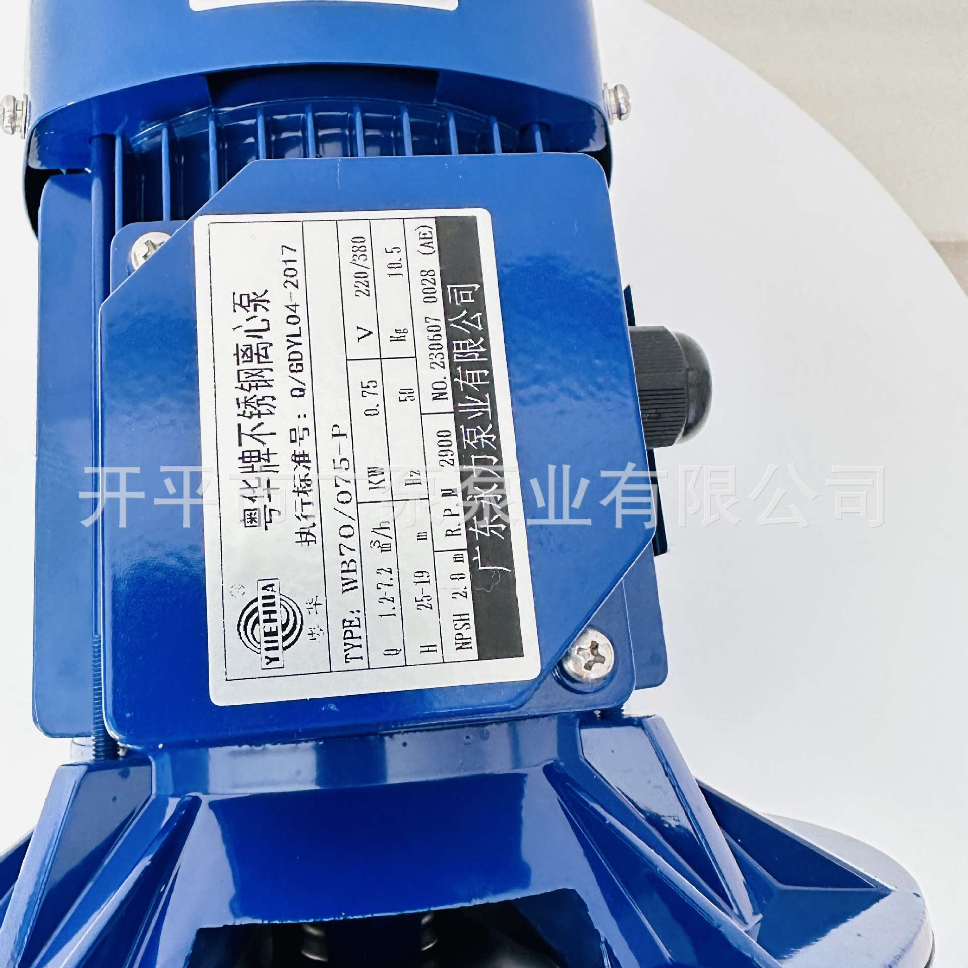 广东粤华泵BK200/300/400半开式叶轮不锈钢循环清洗泵污水处理泵