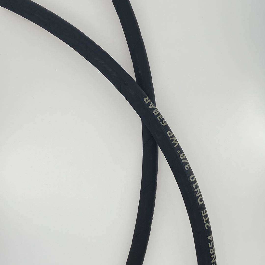倍润EN854 2TE-08纤维编织增强橡胶高压油管 X射线测厚仪软管
