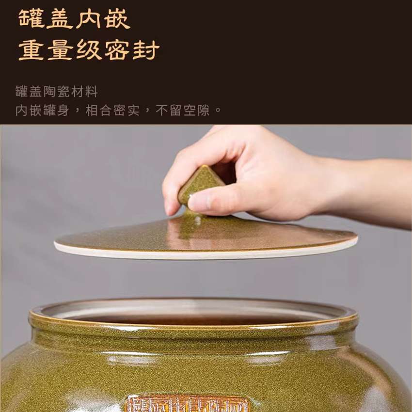 景德镇陶瓷米缸中式厨房储物复古厨房储物器皿