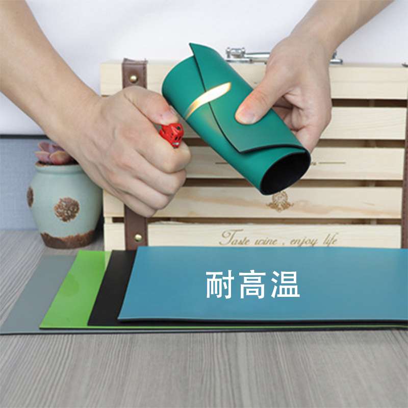 厂家 防静电台垫蓝色环保静电橡胶桌垫汽车手机维修工作无尘