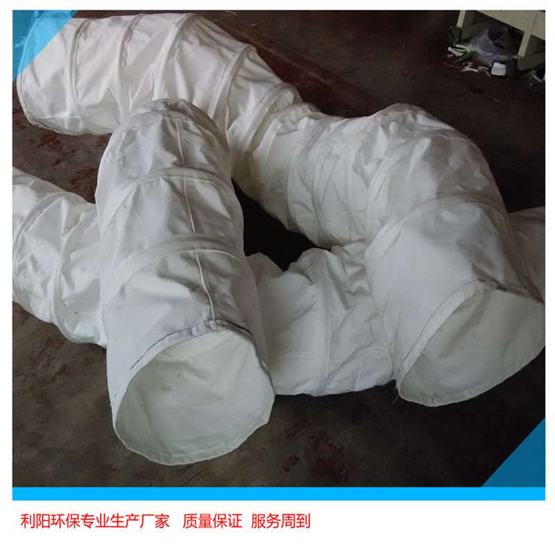 水泥厂散装机布袋 φ530*1700 加厚耐磨伸缩袋子 穿钢丝绳带吊环