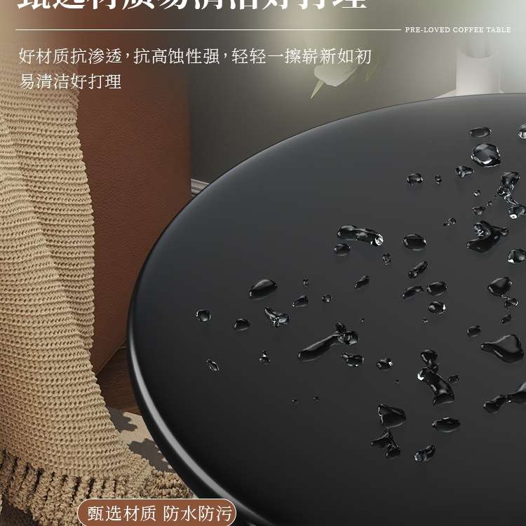 美式复古客厅边几沙发边柜角几卧室铁艺中古小茶几创意床头柜