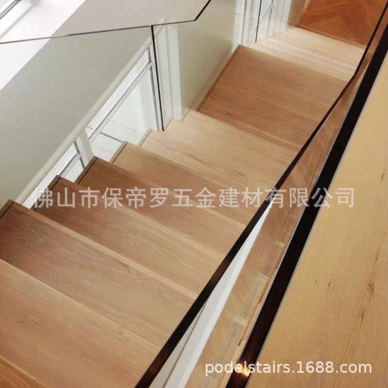 保帝罗钢木不锈钢护栏扶手楼梯别墅复式跃层直梯栏杆护栏