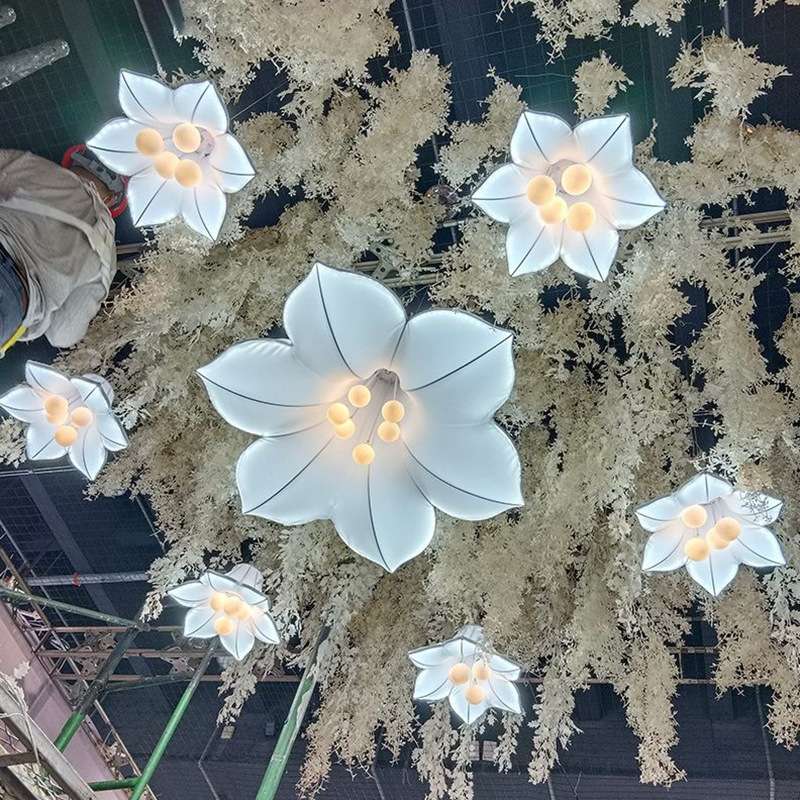 爆款新款婚庆牵牛花路引灯室内场景主体布置婚庆装饰浪漫灯光氛围