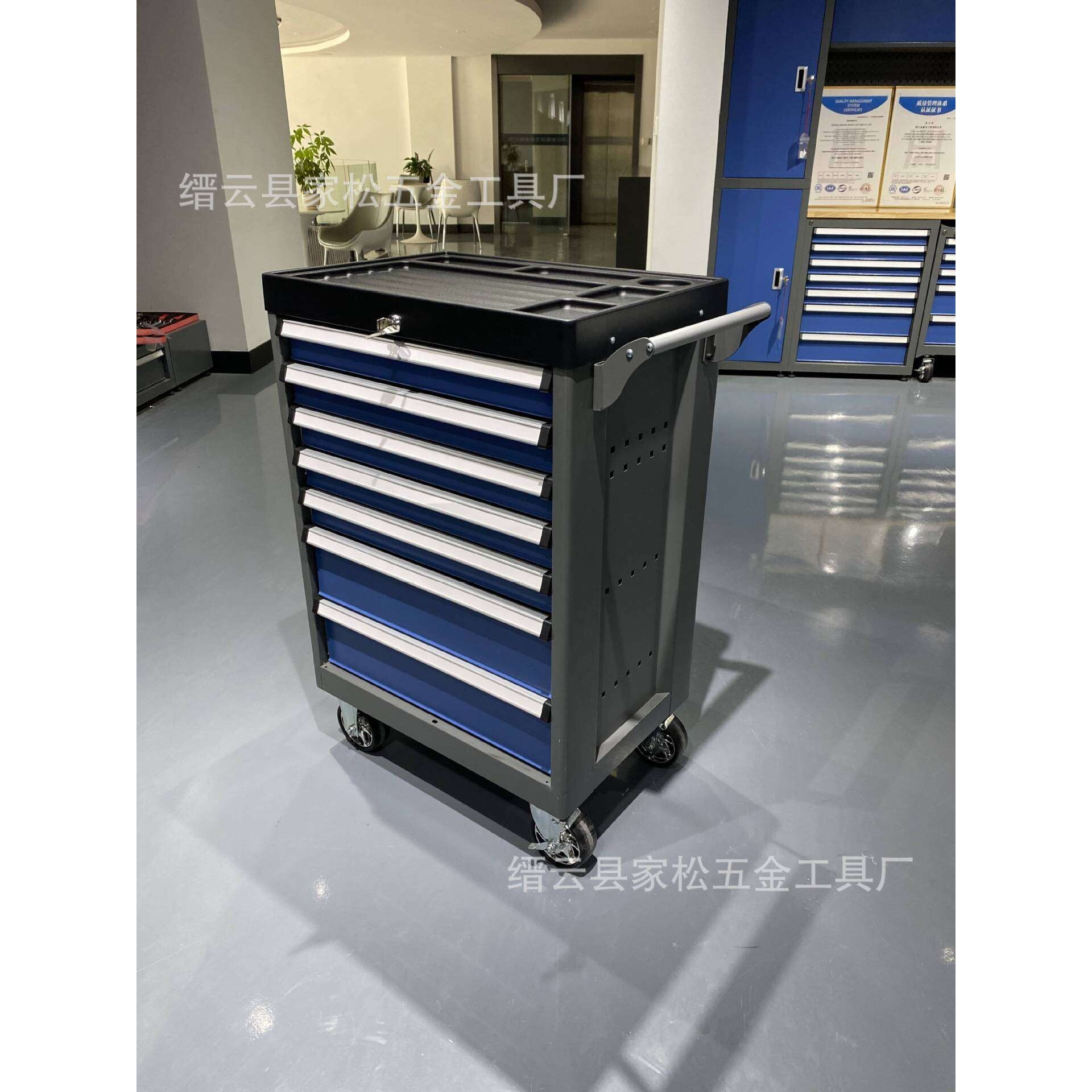 专业汽修重型冷轧钢板车间修理汽修汽保移动式零件收纳五金工具柜