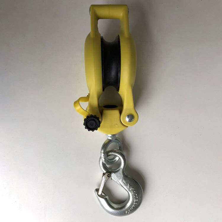 带电作业玻璃钢绝缘滑车电缆滑轮带吊环闭口型放线滑轮