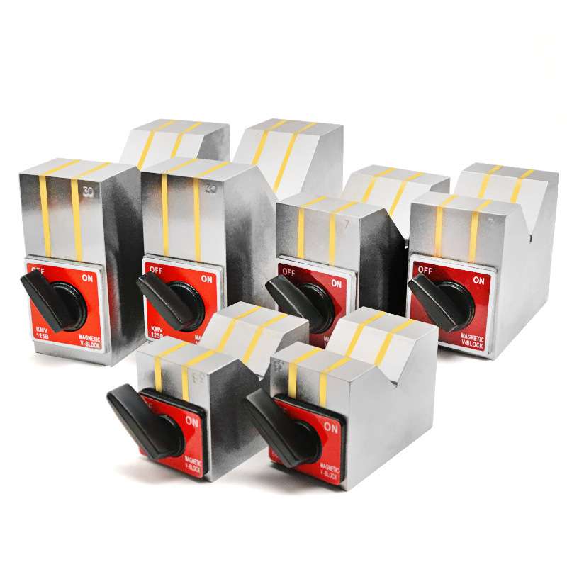 磁性V型块 磁性三角 V型磁铁 磁力V型架 磁力座50B 80B 125BV形铁