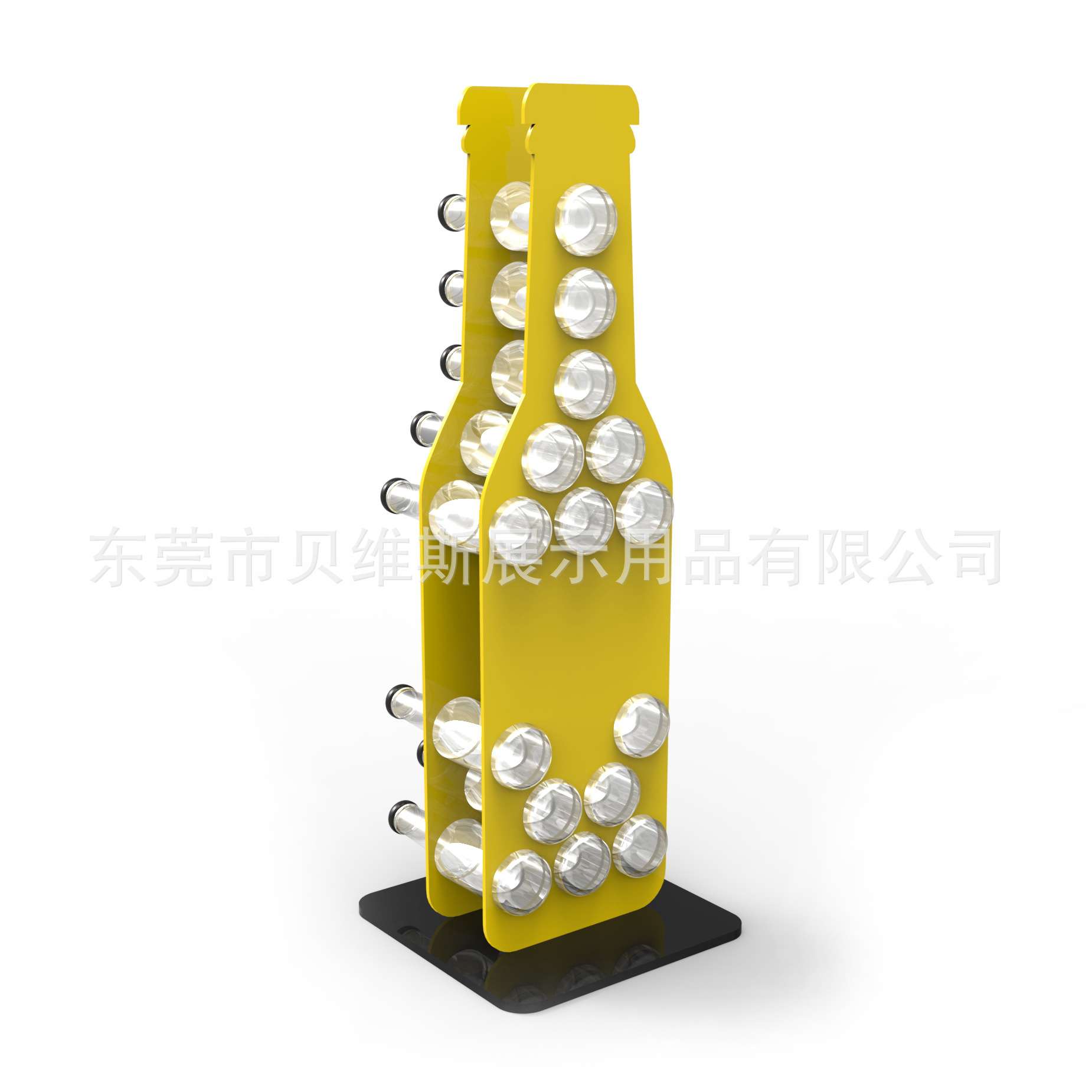 亚克力展架啤酒桌面展览展示架酒瓶展柜网格置物架源头厂家直销
