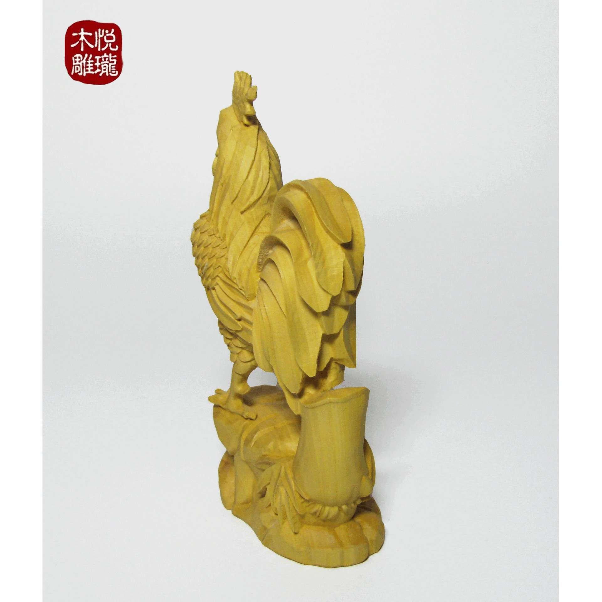 仿真大公鸡摆件母鸡模型雕塑户外店门口装饰落地发光公鸡灯景观灯