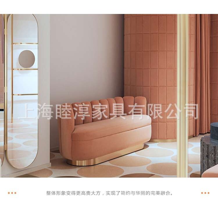 轻奢简约单人小沙发手指沙发椅现代粉红儿童公主迷你沙发接待沙发