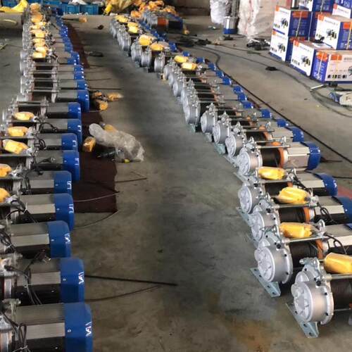 铝壳提升机220V家用电动快速多功能卷扬机380v电动葫芦小型起吊机