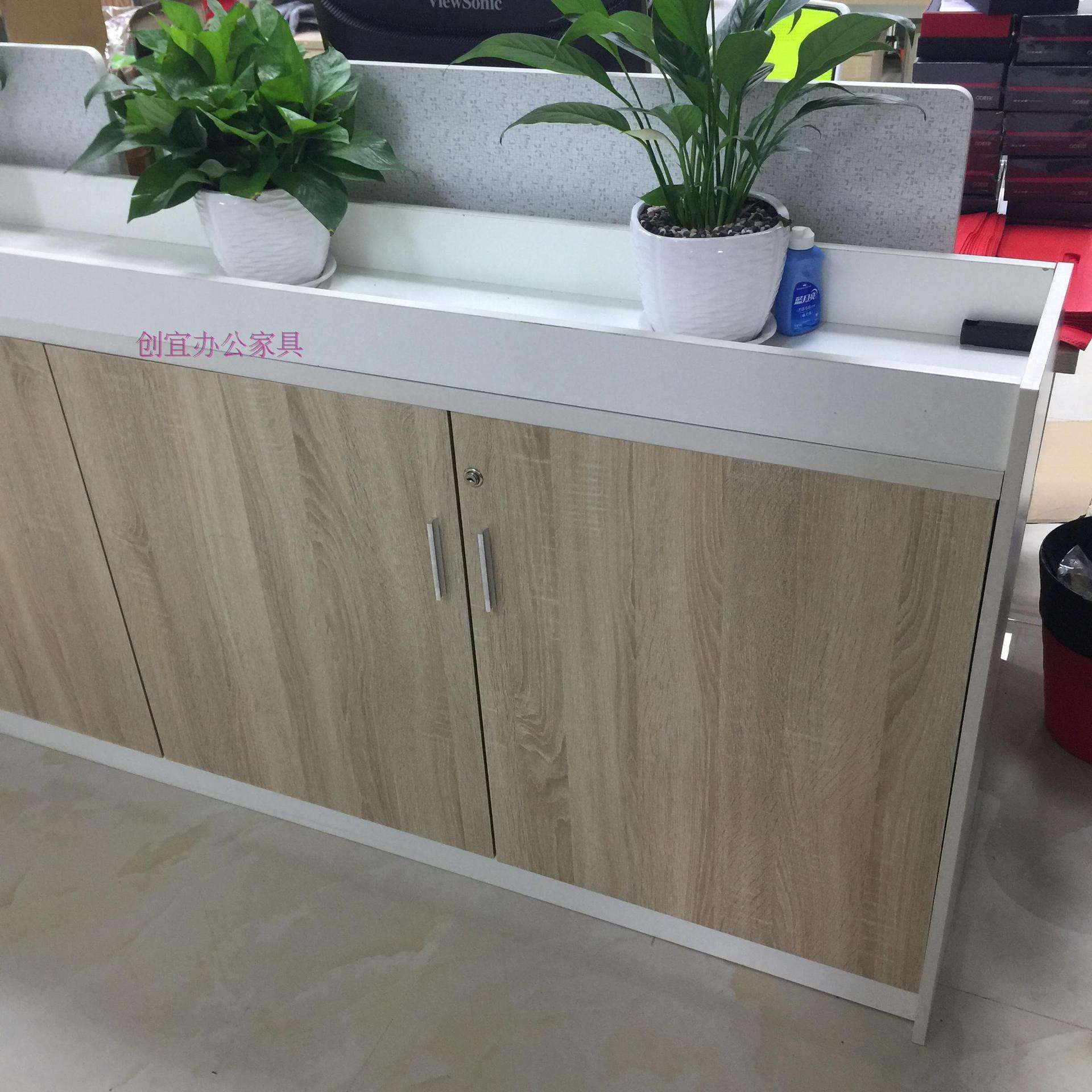 深圳矮柜推拉门柜办公边柜地柜储物柜文件柜办公隔断柜躺门移门柜