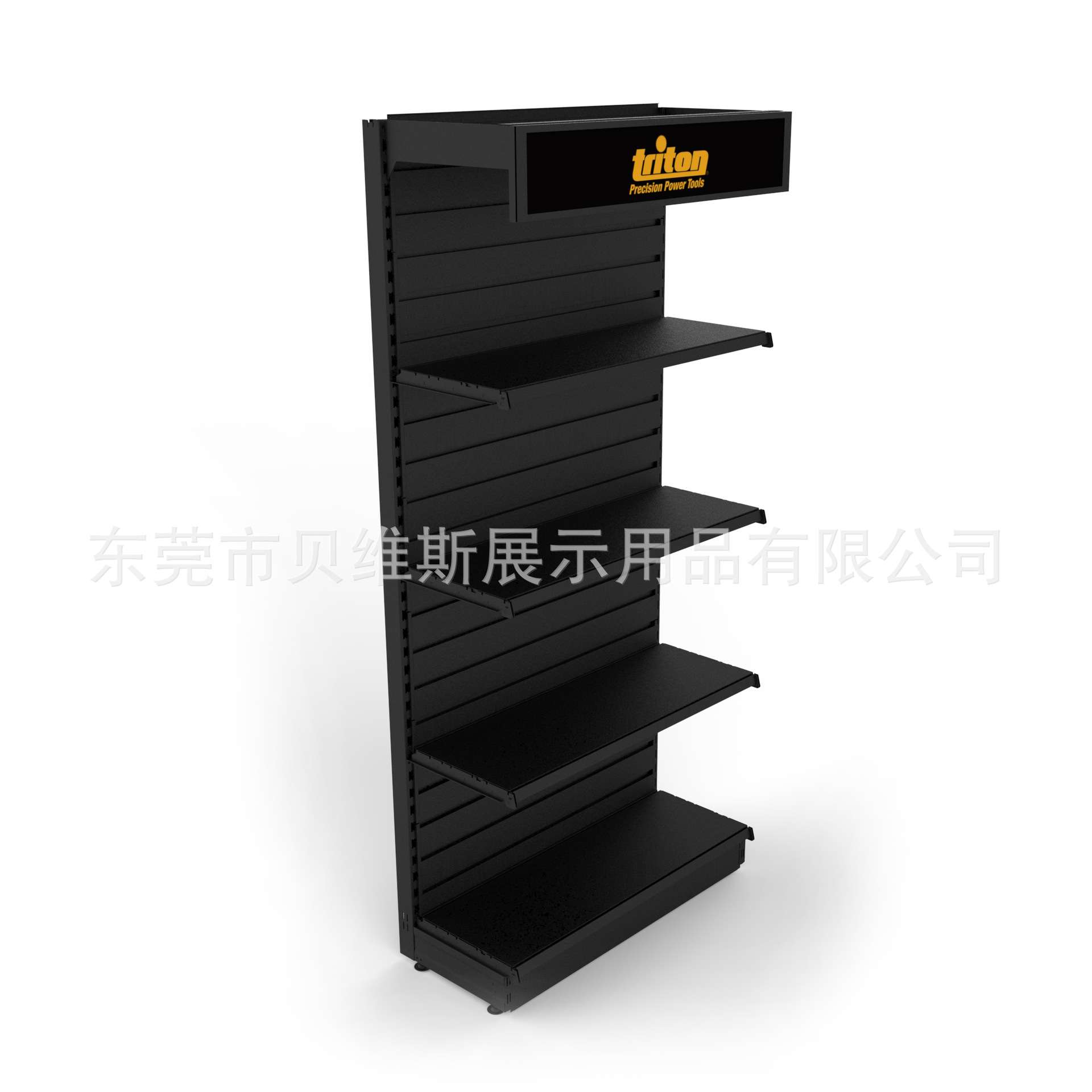 高承重带灯箱金属工具展示架层板可更换超市重物货架