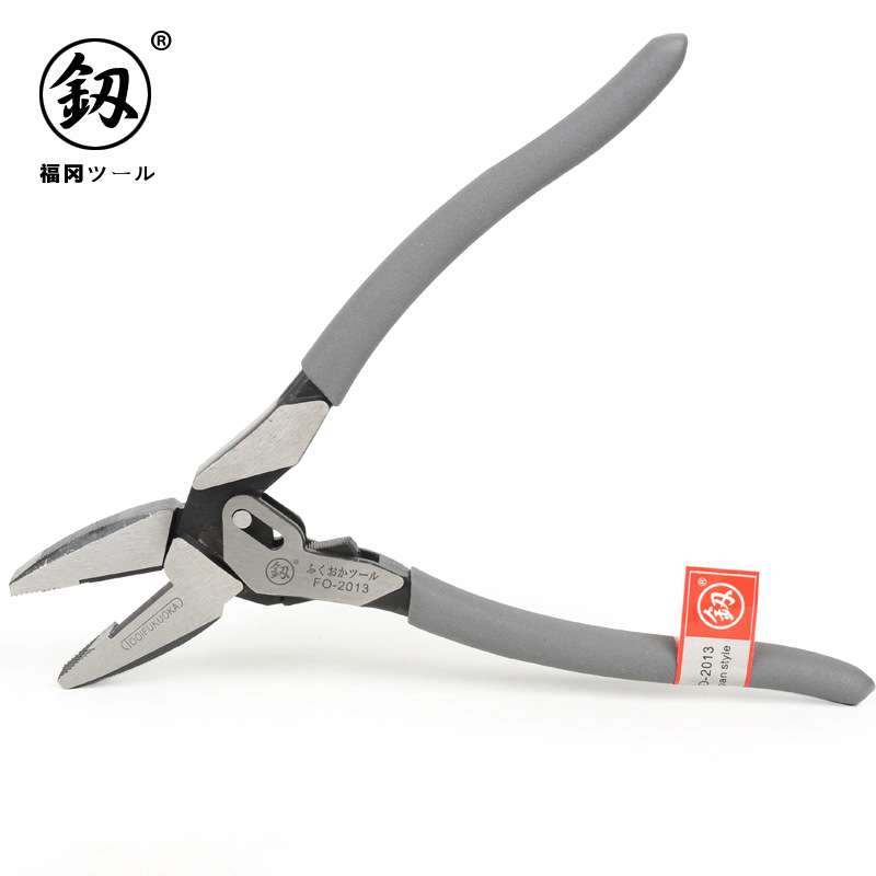 供应釰牌福冈工具省力钢丝钳工业级老虎钳断线克丝钳子