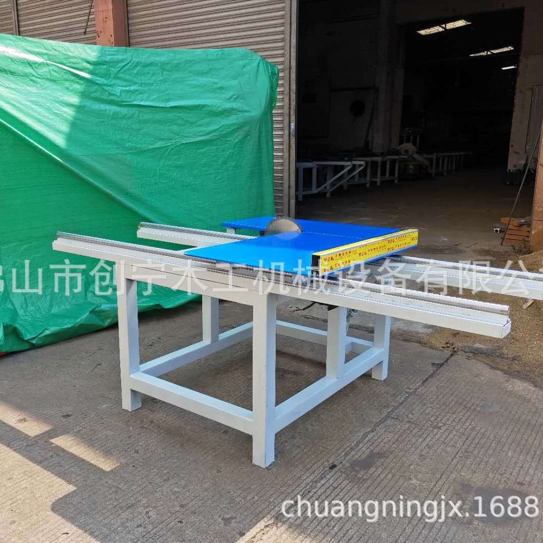 木工简易精密推台锯 导轨2米可锯1米22精密推台锯简易圆棒推台锯