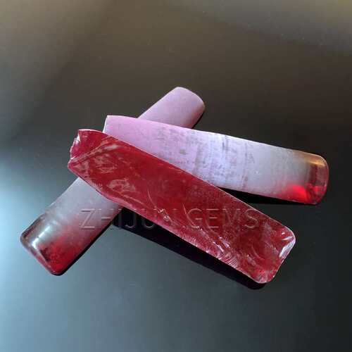 梧州宝石Ruby5#红刚玉晶体原材料 A级人造红刚玉原石厂家