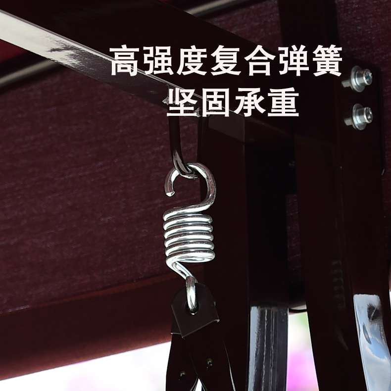 户外秋千吊椅室外庭院秋千摇椅吊椅吊篮休闲藤椅阳台红豆三人秋千