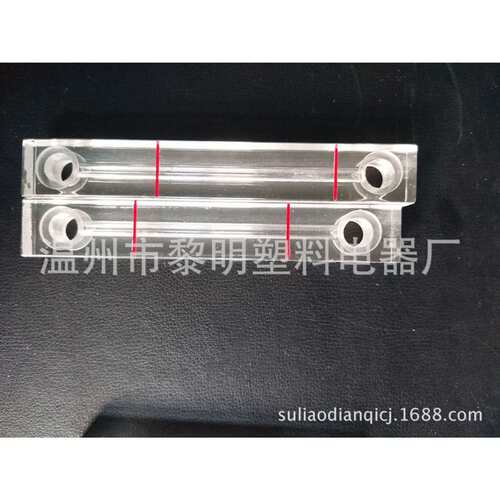 厂家 加工宽22厚16沉孔二红线液位计水泵控制器 玻璃管液位计