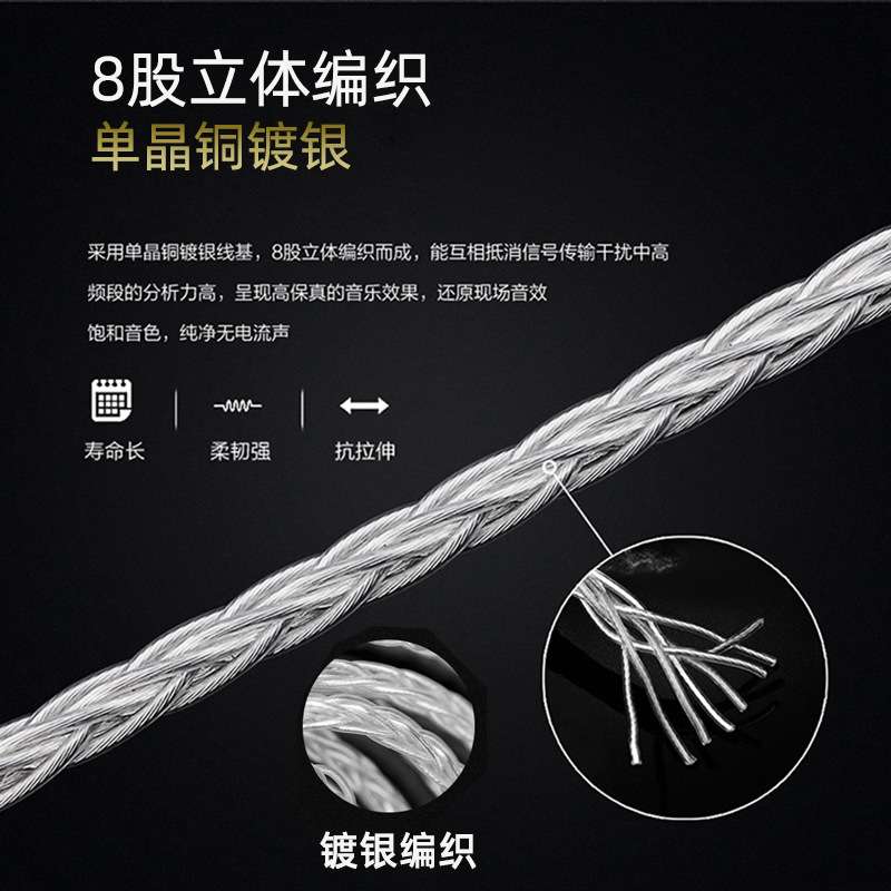 发烧级3.5MM四级平衡音频转接线 3.5公对公AUX车载升级镀银延长线