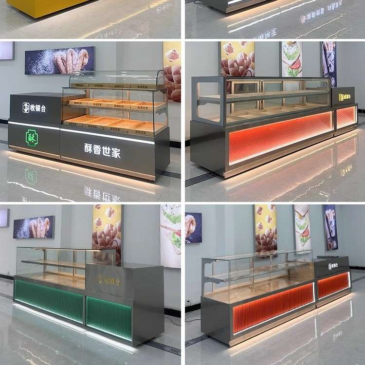 中式糕点柜糕点展示柜高档蛋糕店柜台商用西点烘焙糕点冷藏展示柜