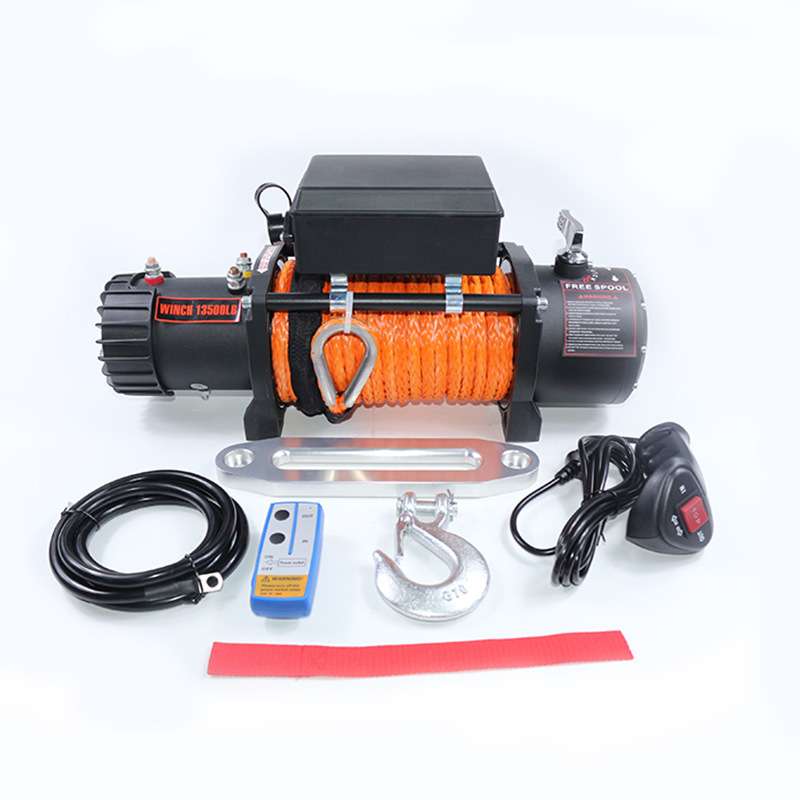 电动绞盘12000磅12v24v车载吊机建筑葫芦拖车绞盘家用小型电绞盘