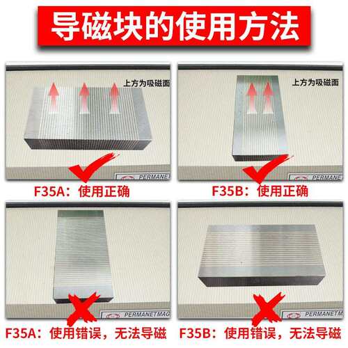 磨床磁铁 过磁块 磁性通过器 细目导磁块100*50*25/F35A/F35B机械