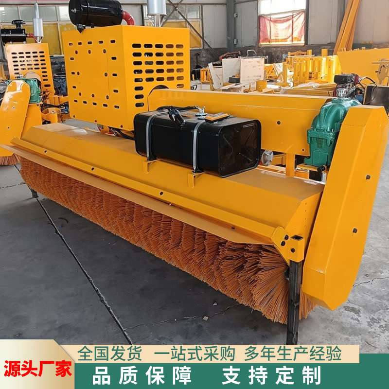 冬季道路车载式除雪滚刷 市政环卫前置除雪棍 3米滚刷式扫雪机