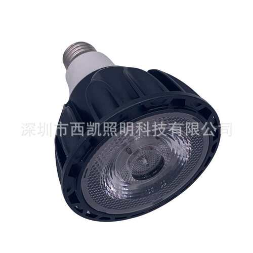 厂家 新款黑色压铸铝led par30 12w 85-265v 24度par30灯泡