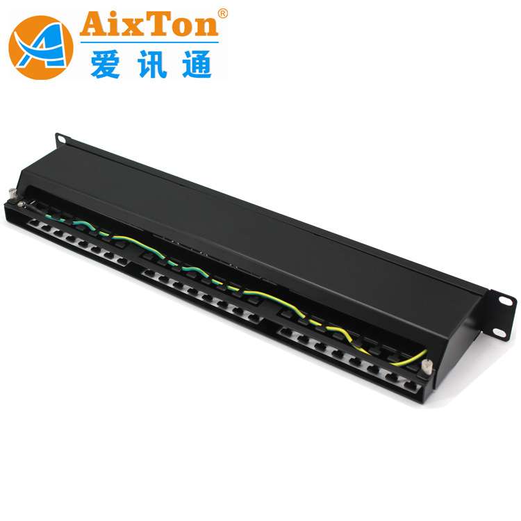 AixTon六类48口屏蔽配线架  CAT6 STP 48口一体式配线架