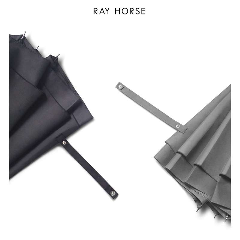 RAY HORSE创意长柄双层直杆自动反向伞大号C型手柄广告伞大号