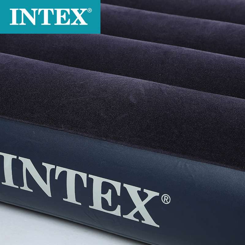INTEX64141内置枕头 充气床垫单人折叠床垫气垫床 户外野营便携床