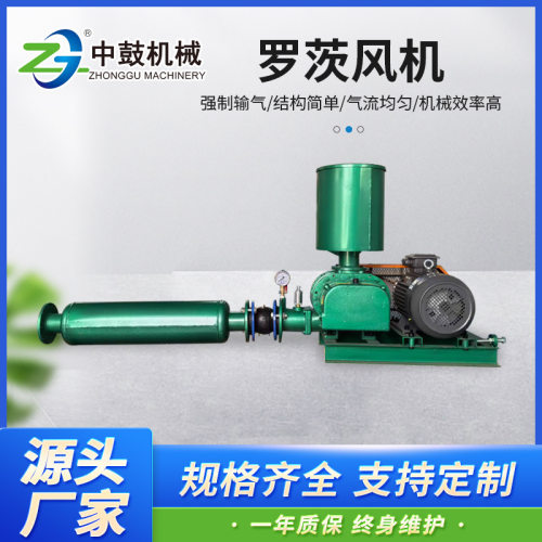罗茨鼓风机三叶罗茨污水处理反冲洗曝气风机一体化地埋式用风机