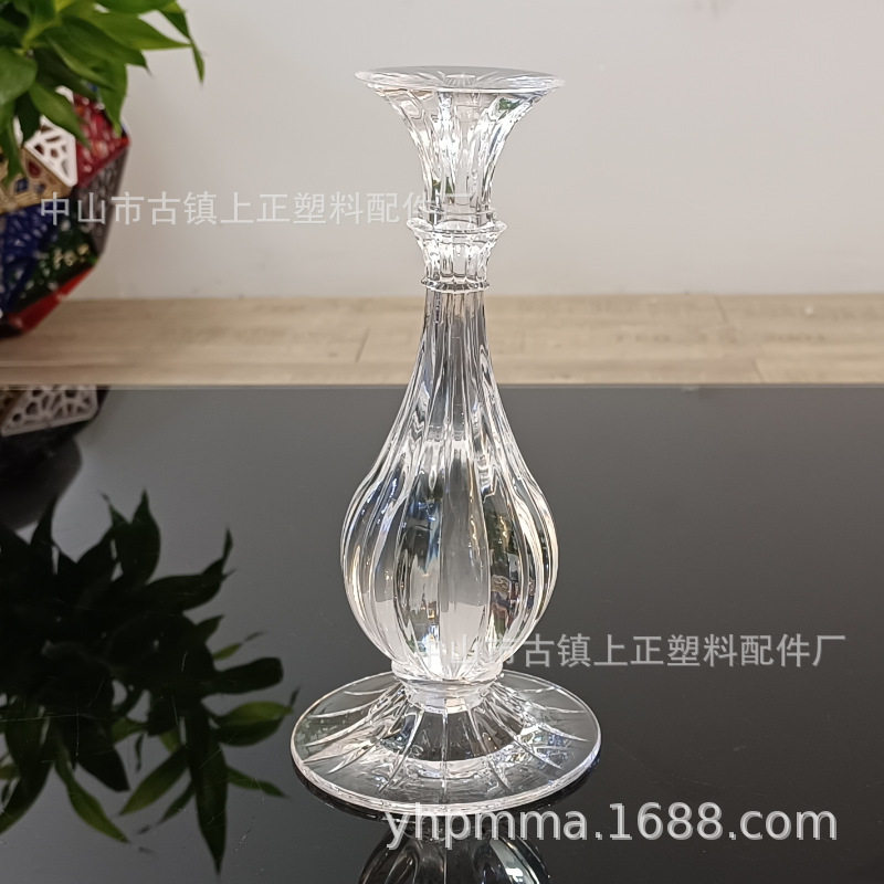亚克力灯座仿水晶台灯配件茶几配件注塑加工2236