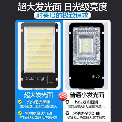 solar light太阳能路灯led人体感应灯200w分体户外定时遥控庭院灯