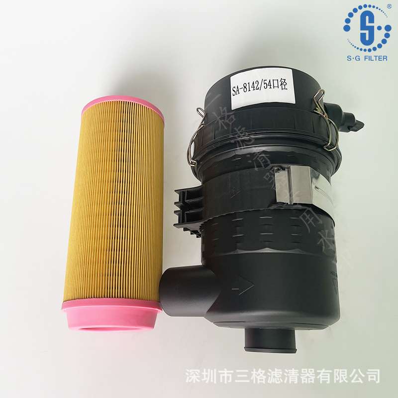 螺杆空压机空滤外壳总成空气滤芯C14200C1250C16400C20500总成图片