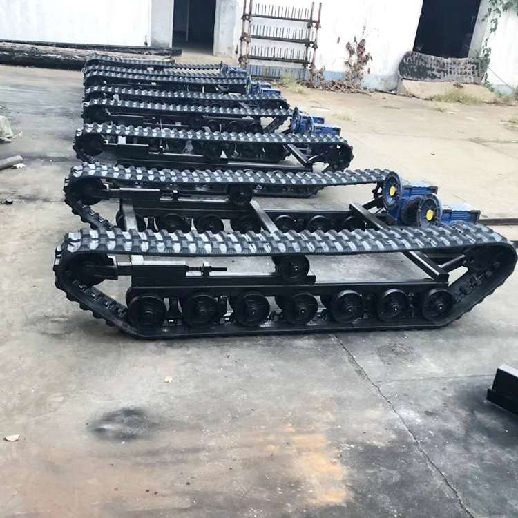 小型橡胶履带底盘 钻机挖掘机运输车机器人大型电动履带底盘